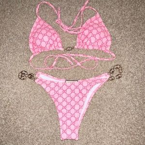 GG print bikini